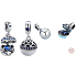 Sterling silver 925 Love Surprise - royal blue, openable love bracelet pendant