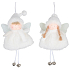 Angel for hanging white 17 cm various motifs