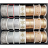 Nekupto Christmas fabric ribbon Silver threads 25 mm x 2,5 m