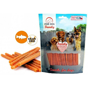 Fine Dog Family salmon stick, natural meat treat for dogs 200 g