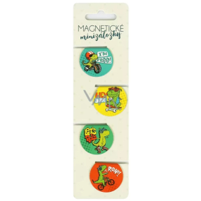 Albi Magnetic Mini Dinosaurs, diameter 3 cm 4 pieces