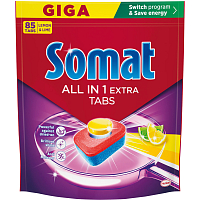 Somat All-in-1 Extra Lemon & Lime Dishwasher Tablets, 85 pcs