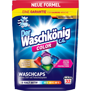 WaschKönig laundry capsules Color 32pcs 608g