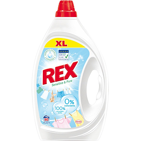REX Laundry Gel Sensitive & Pure 50 Washes, 2.25L
