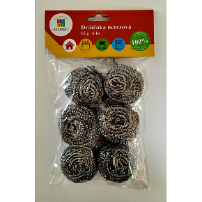Tidy Home Stainless Steel Scrubbers 15 g, 6 pcs