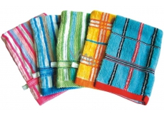 Abella Terry cloth washcloth Pattern of different colors with a loop 1 piece
