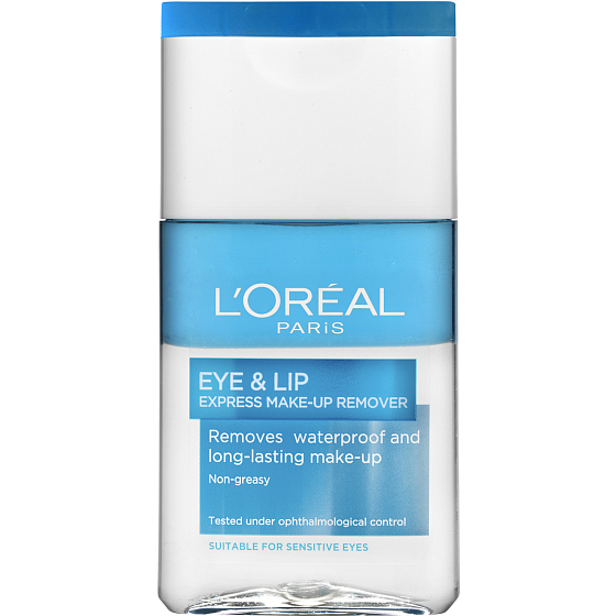 Loreal Eye and Lip Express Makeup Remover Gentle Express Two-Phase Waterproof Eye and Lip Makeup Remover 125 ml