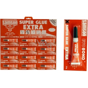 Samson Super Glue liquid instant glue red 12 x 3 g