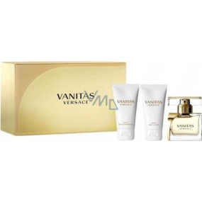 Versace Vanitas perfumed water for women 50 ml + shower gel 50 ml + body lotion 50 ml, gift set