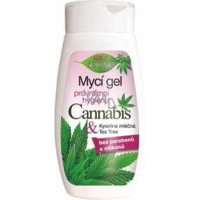 Bione Cosmetics Cannabis Cleansing Gel for Intimate Hygiene for All Skin Types 260 ml