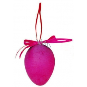Egg sprayed purple for hanging 6 cm, 1 piece