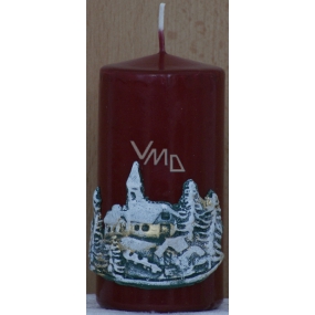 Lima Landscape relief candle wine cylinder 50 x 100 mm