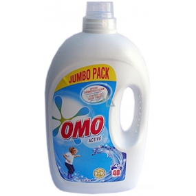 Omo Active gel for washing, white and light laundry 40 doses 2.8 l