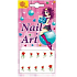 Self-adhesive nail decorations red 06 16 x 8 cm 1281