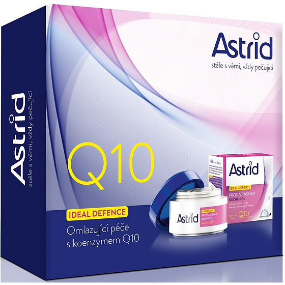 Astrid Ideal Defense Q10 anti-wrinkle day cream 50 ml + night cream 50 ml, cosmetic set