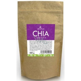 Allnature Chia seeds for the construction of bones, children in development, during pregnancy, nutrition of teeth, bones, for the function of the brain, heart, eyes during menopause 200 g