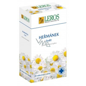 Leros Chamomile flower herbal tea anti-inflammatory, disinfectant, soothing 20 x 1 g