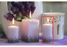 Lima Lavender scented candle light purple cylinder 50 x 100 mm 1 piece