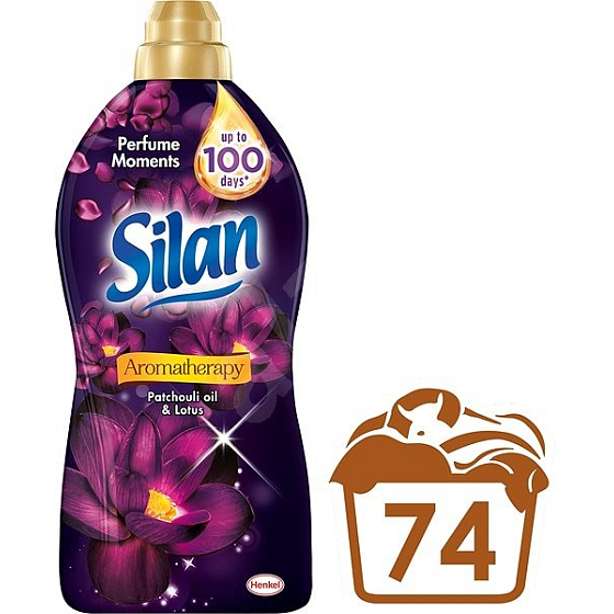 Silan Aromatherapy Nectar Inspirations Patchouli oil & Lotus softener 74 doses 1850 ml