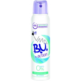 BU In Action Zero 0% Invisible 48h deodorant spray for women 150 ml
