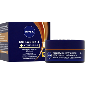 Nivea Anti-Wrinkle + Contouring Night Cream To Improve Contour 65+ 50 ml
