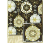 Nekupto Gift wrapping paper 70 x 200 cm Christmas Black, silver, gold balls