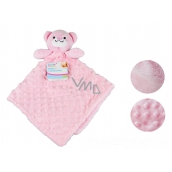 First Steps Sleeping bag with plush head Pink bear 30 x 28 cm