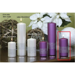 Lima Ribbon lilac candle cylinder 60 x 120 mm 1 piece