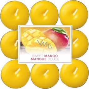 Bolsius Aromatic Sweet Mango - Sweet mango scented tea candles 18 pieces, burning time 4 hours