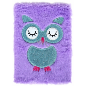 Albi Block hairy Owl 16 cm x 22 cm