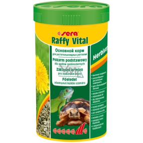 Sera Raffy Vital granulated staple food for terrestrial turtles and all other herbivorous reptiles 250 ml