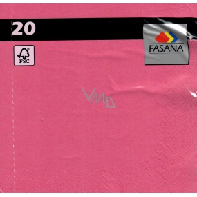 Fasana Paper napkins 3 ply 33 x 33 cm 20 pieces colored pink 3 ply