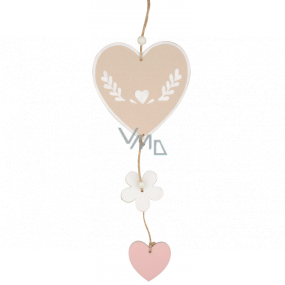 Wooden heart for hanging 28 cm