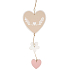 Wooden heart for hanging 28 cm