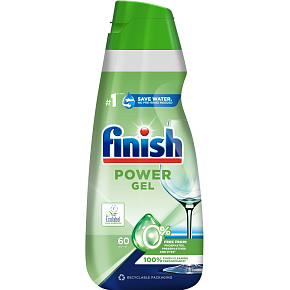 Finish Power Gel 0 % Dishwasher Gel, 900 ml