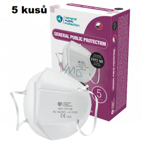 Oral protective respirator 4-layer FFP2, GPP2 provides high resistance to viruses and bacteria and perfectly absorbs sweat 5 pieces