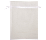 Organza bag white 16.5 x 22 cm