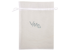 Organza bag white 16.5 x 22 cm