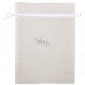 Organza bag white 16.5 x 22 cm