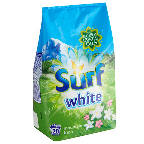 Surf White Mountain Fresh laundry powder for white clothes 20 washes 1.3 kg