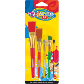 Colorino Jumbo brush with plastic nozzle 5 pieces