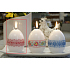 Lima Decorative candle Slovak pattern red stripe egg 60 x 90 mm 1 piece
