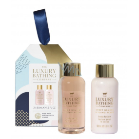 Grace Cole Orange & Ylang Ylang shower gel 50 ml + body lotion 50 ml, cosmetic set for women