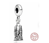 Sterling silver 925 Barcelona La Sagrada Familia, travel bracelet pendant
