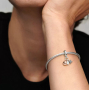 Charm Sterling Silver 925 Starfish, Shell, Freshwater Pearl, 3-in-1 Bracelet Pendant, Sea