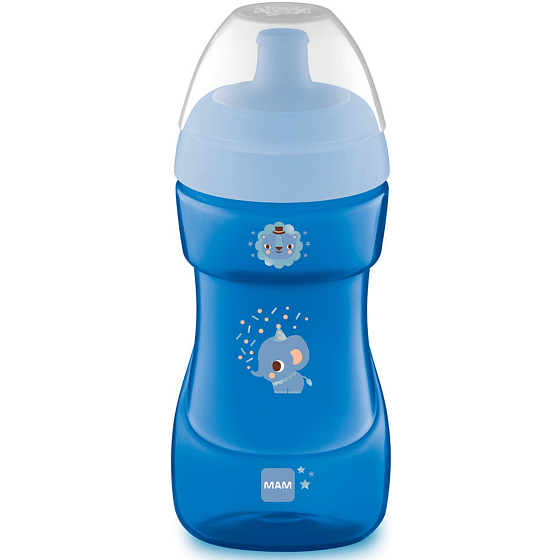 Mam Sports Cup spill resistant sports cup 12+ months Blue 330 ml