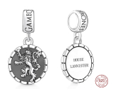 Charm Sterling silver 925 Game of Thrones Lanister coat of arms, bracelet pendant, film