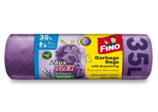 Fino Zeus Flex Lavender Retractable bin bags, 32 µ, 35 litres 53 x 59 cm, 12 pieces