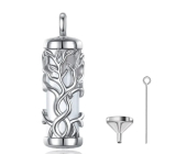 Silver 925 Memorial, commemorative urn pendant, Heart, tree of life waterproof, for preserving memories, ashes, sand