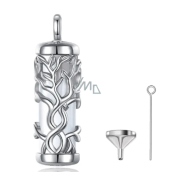 Silver 925 Memorial, commemorative urn pendant, Heart, tree of life waterproof, for preserving memories, ashes, sand
